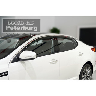 起亞KIA OPTIMA 2014年起【崁入式晴雨窗-短截款】比德堡 內崁 嵌入 內嵌