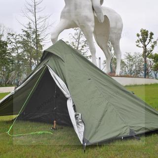 🔥新品熱銷🔥超輕量登山帳 內外帳全套 防雨防曬 野營必備 登山杖無桿帳 金字塔帳篷 野營帳篷 無桿帳篷 登山帳篷