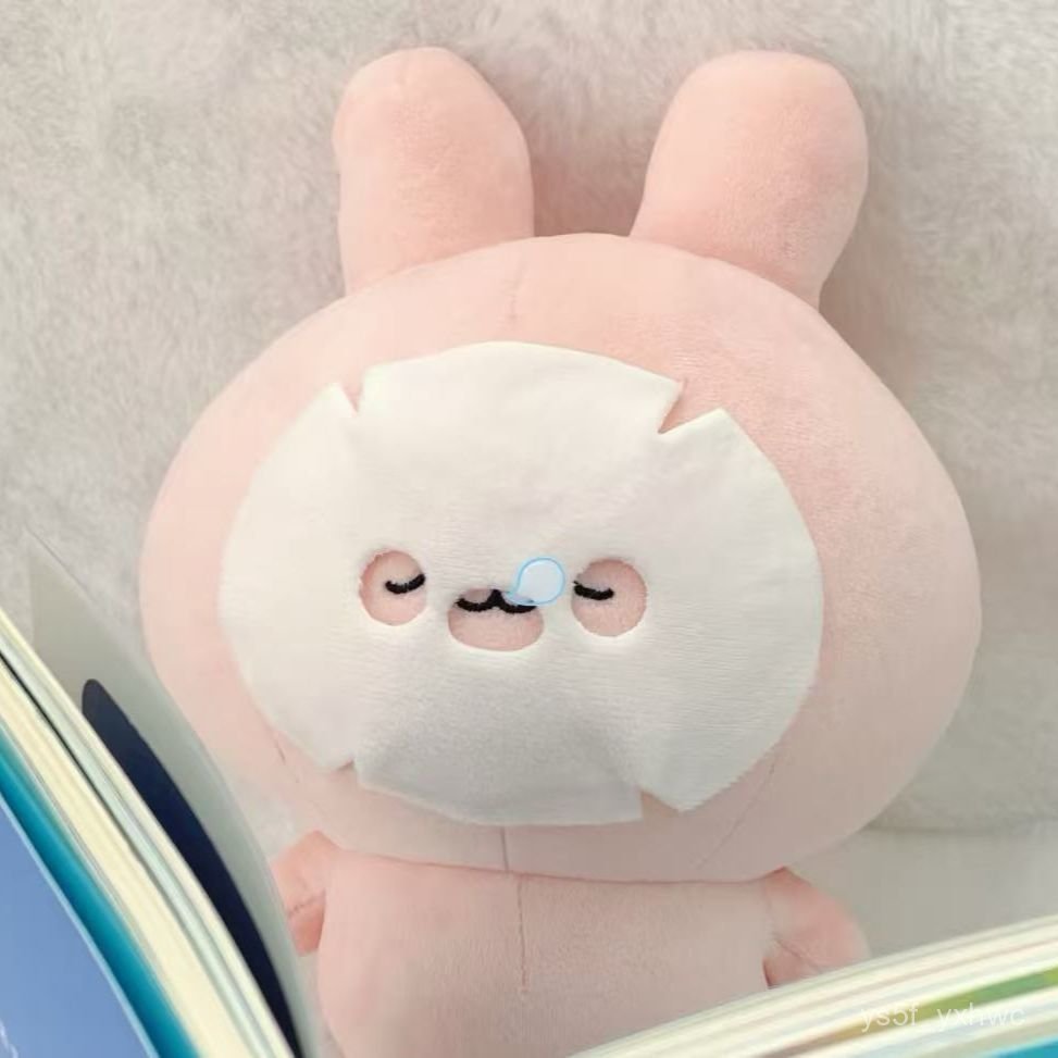 百事快樂屋【限時下殺】🔥 【12.6萬人收藏】小個asamimi阿莎咪米玩偶麵膜兔玩具陪伴晚安搞怪公仔生日禮物女 可愛玩