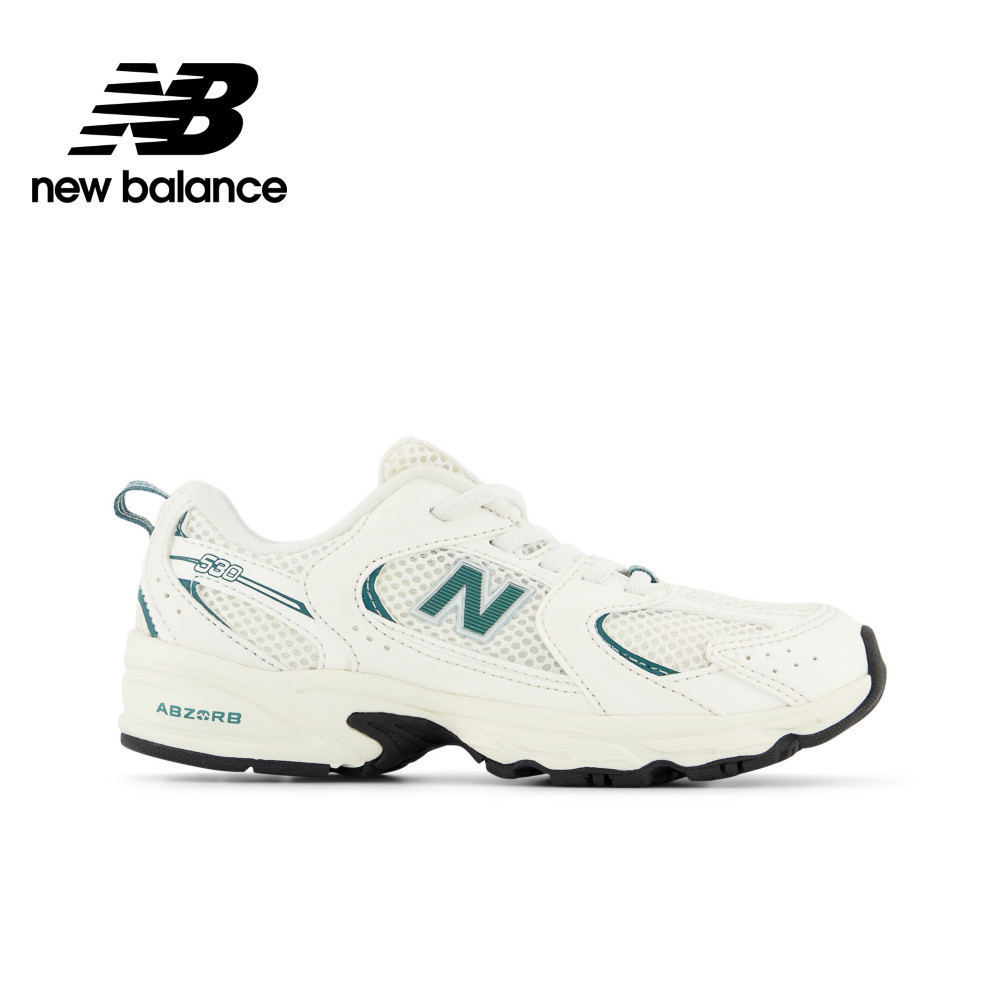 【New Balance】 NB 童鞋_中性_白綠色(4-8歲)_PZ530CH-W楦 530