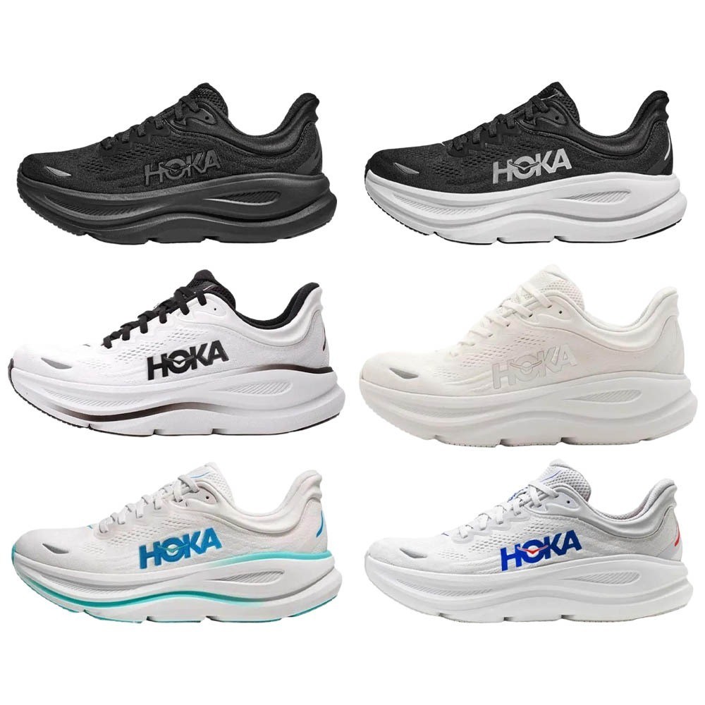 HOKA ONE ONE Bondi 9 耐磨 防滑 缓震 透气 慢跑鞋 運動鞋 厚底休閒鞋 男女鞋3577