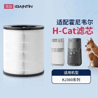 上新#優選♥適配honeywell霍尼韋爾用空氣凈化器濾芯H-Cat寵物過濾網KJ360F