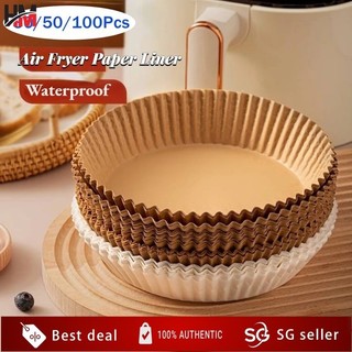 50pcs Air Fryer Paper Disposable Paper Liner Baking Paper Ai