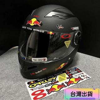 新鋪免運🏍安全帽裝飾貼紙 SHOEI紅牛反光摩托車頭盔貼紙鏡片改裝貼鬼爪魔爪防水貼紙 安全帽改造DIY裝飾改裝貼紙