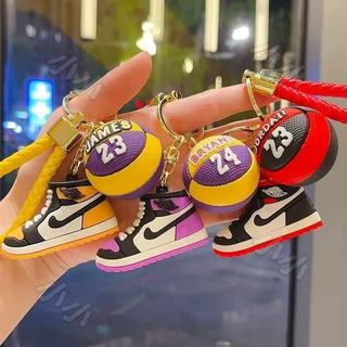 ✨新店促銷✨球鞋鑰匙圈 立體模型 吊飾 NBA 迷你 個性 掛飾 禮物 矽膠aj籃球鞋鑰匙扣 立體鞋模 揹包掛