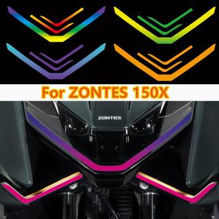 摩托車大燈框架改裝貼紙彩色防水透明貼花適用於 ZONTES 150X 150x ZT150X 2026