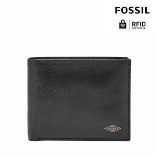 【FOSSIL 官方旗艦館】Ryan 真皮可拆卡夾證件格RFID防盜皮夾 男用短夾 多色可選(禮盒組附鐵盒)
