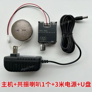 50w共振喇叭 骨傳導音響大功率 桌面貼上接觸發聲音箱全套 骨傳導音響 共振喇叭 音響共振喇叭 大功率 音響3.25