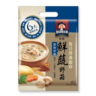 桂格 每日營養穀珍(鮮蔬野菇) 25g x 10包【萬家福】