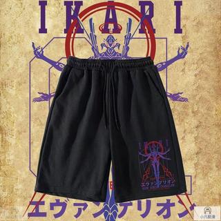 台灣出貨 EVA新世紀福音戰士短褲夏季動漫初號機二次元五分褲休閑褲（Dm5）