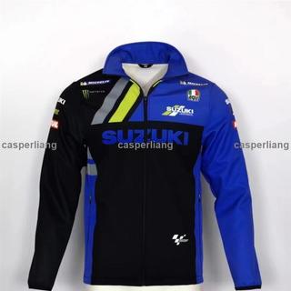 台灣免運 MOTO GP 賽車服夾克機車騎行SUZUKI車隊版拉鍊越野騎士服男女外套歐碼加大2025新款