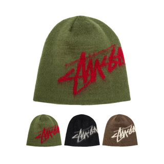 STUSSY 冷帽 BRUSHED OUT STOCK SKULLCAP 刷毛冷帽 特殊款 毛帽 ⫷ScrewCap⫸