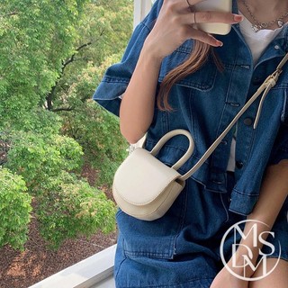 【MDMS】多種背法 馬鞍包 ins 百搭 簡約 高級感 OOTD 迷你 斜挎包 手提包 側背包 小廢包 小方包B027