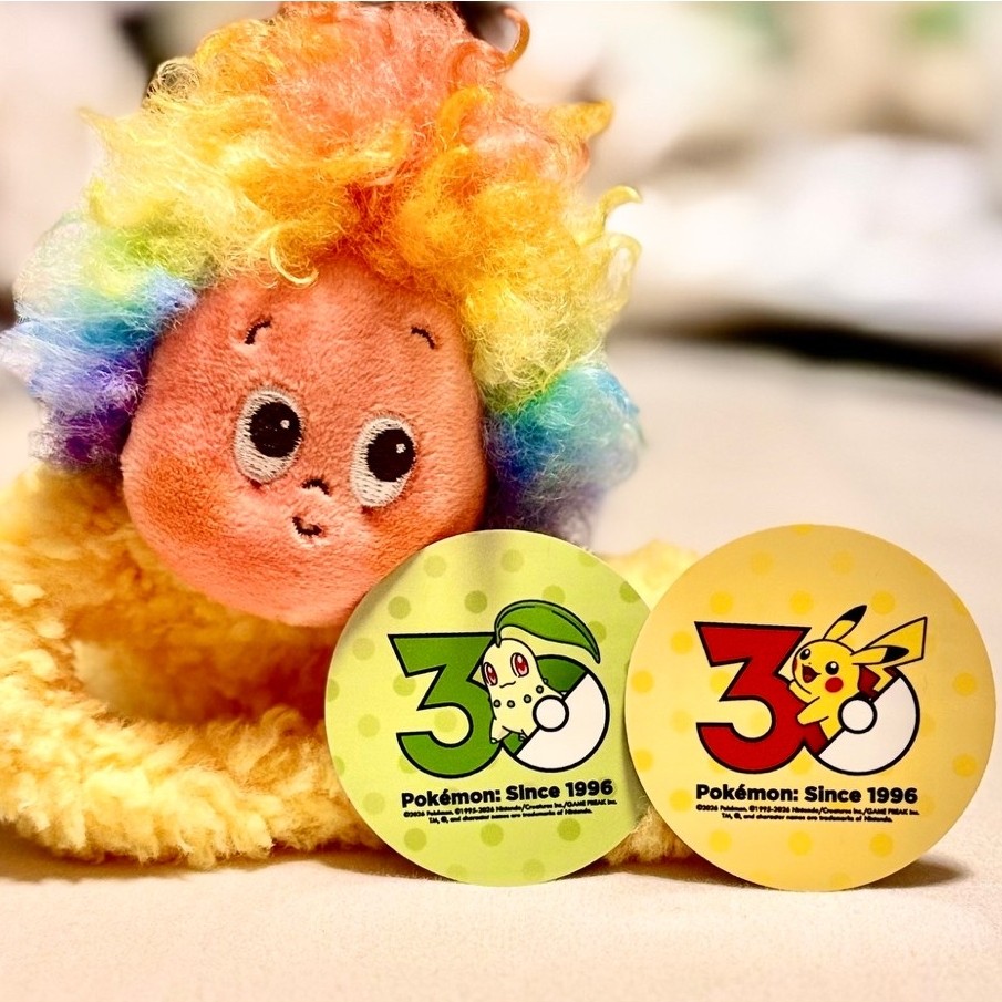 寶可夢 30 週年紀念貼紙 皮卡丘 小火龍 菊草葉 傑尼龜 火稚雞限量