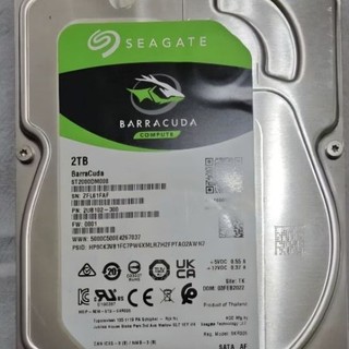 Seagate 希捷BarraCuda 新梭魚硬碟 7200rpm 2TB