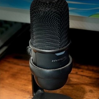二手不議價-HyperX SoloCast USB 電競／桌上型麥克風（一代，黑色）