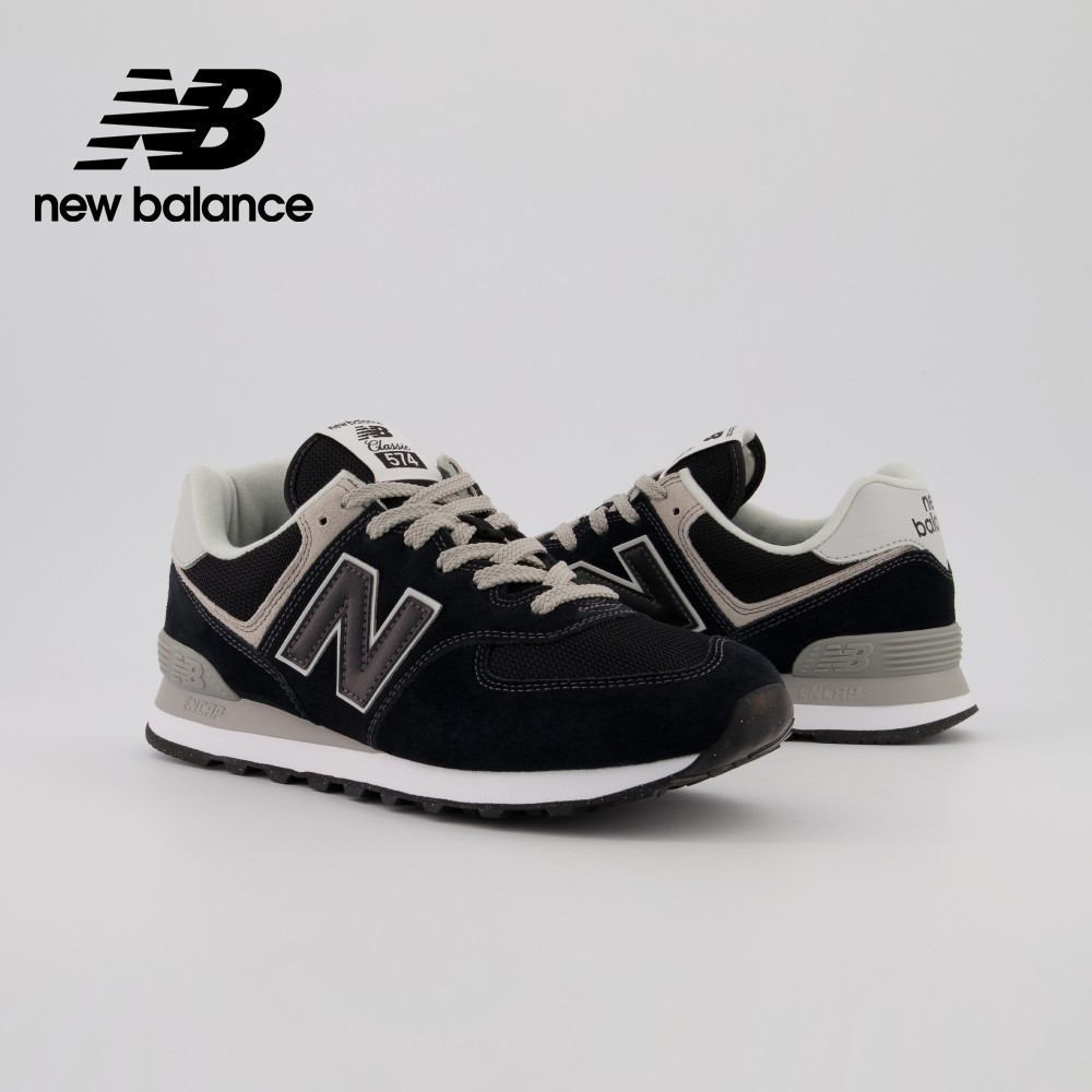 【New Balance】 NB 復古運動鞋_中性_黑色_ML574EVB-D楦 574