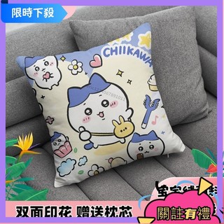 24H💗💗卡通抱枕 可拆洗抱枕 可愛卡通抱枕吉伊卡哇chiikawa小八烏薩奇玩偶抱枕車用靠枕頭✈️TT