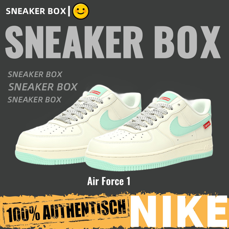 【U+】Nike 鞋 Air Force 1 07 Low "Sup米白香草綠紅標" 空軍一號 休閒運動鞋 板鞋 男女鞋