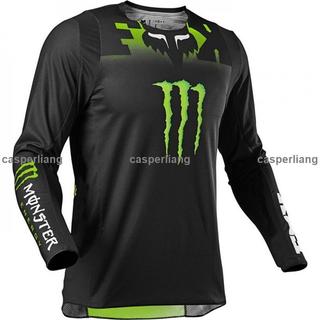 台灣免運 新品fox春夏秋季速降服戶外騎行長袖鬼爪上衣山地車賽車服訂製