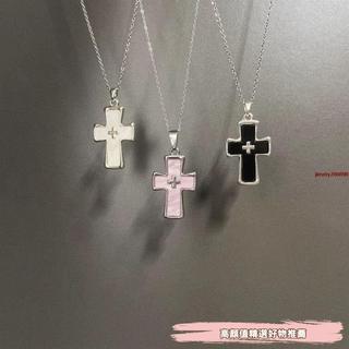 台灣出貨♡Vintage古著 Maiden's Prayer項鏈女甜酷高級感十字架吊墜鎖骨鏈