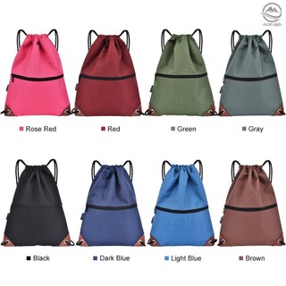 🌟Gym Sack Drawstring Backpack Water-resistant Drawstring Bu