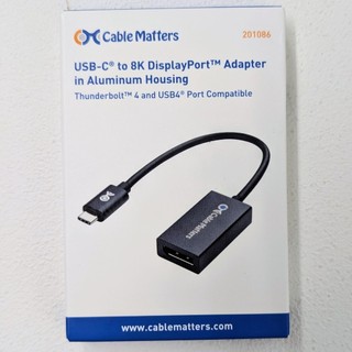 Cable Matters 201086 32.4Gbps Unidirectional 1.4 Adapter 轉接線