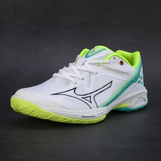 ㊣日本代購🔥Mizuno 美津濃 WAVE CLAW 3 羽球鞋 輕量止滑室內運動鞋 白色清新綠