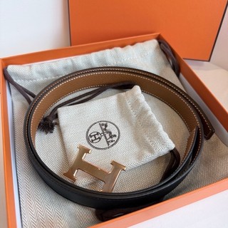 全新未使用✨HERMES✨Constance皮帶釦 雙麵皮帶 H皮帶釦 黑金 金棕金 K刻 80cm 寬23mm