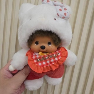Monchhichi x Hello Kitty 聯名款蒙奇奇 可愛蝴蝶結kitty 現貨