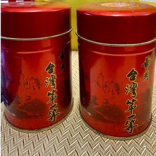 ［鐵盒］台灣南投仁愛鄉「華崗台灣第一等」高山茶空鐵罐 高13公分 寬7.5公分‼️無內容物