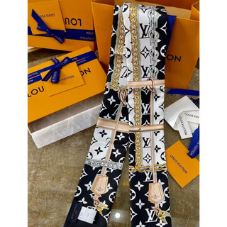 LOUIS VUITTON 路易威登 Monogram Confidential 長絲巾/髮帶 M78656