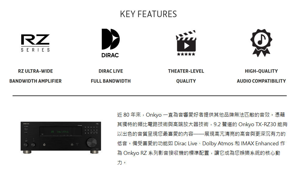 ONKYO安橋 TX-RZ30 - 詳情7