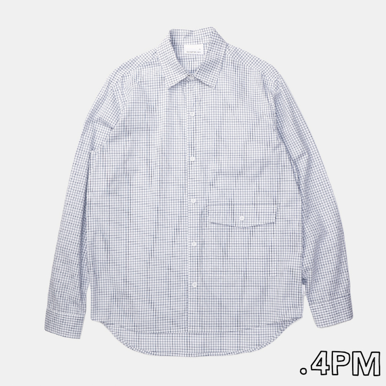 CentralPark.4PM Digital S-Pocket Shirt 格紋口袋襯衫