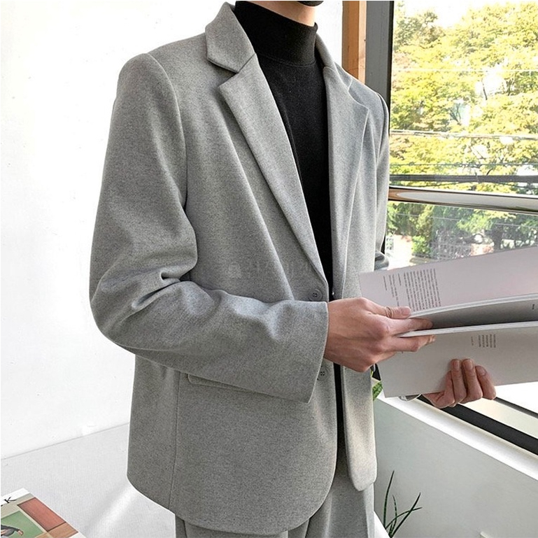 【Metanoia】🇰🇷韓製 混羊毛西裝外套