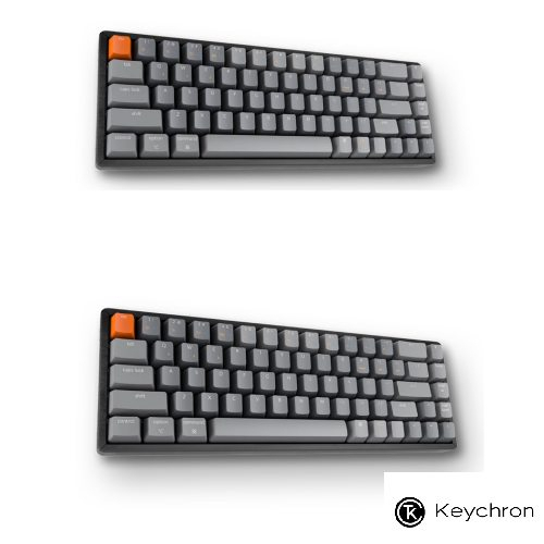 Keychron K6 68 鍵 無線機械式鍵盤 (白光-輕量底座／彩光RGB-鋁合金底座)