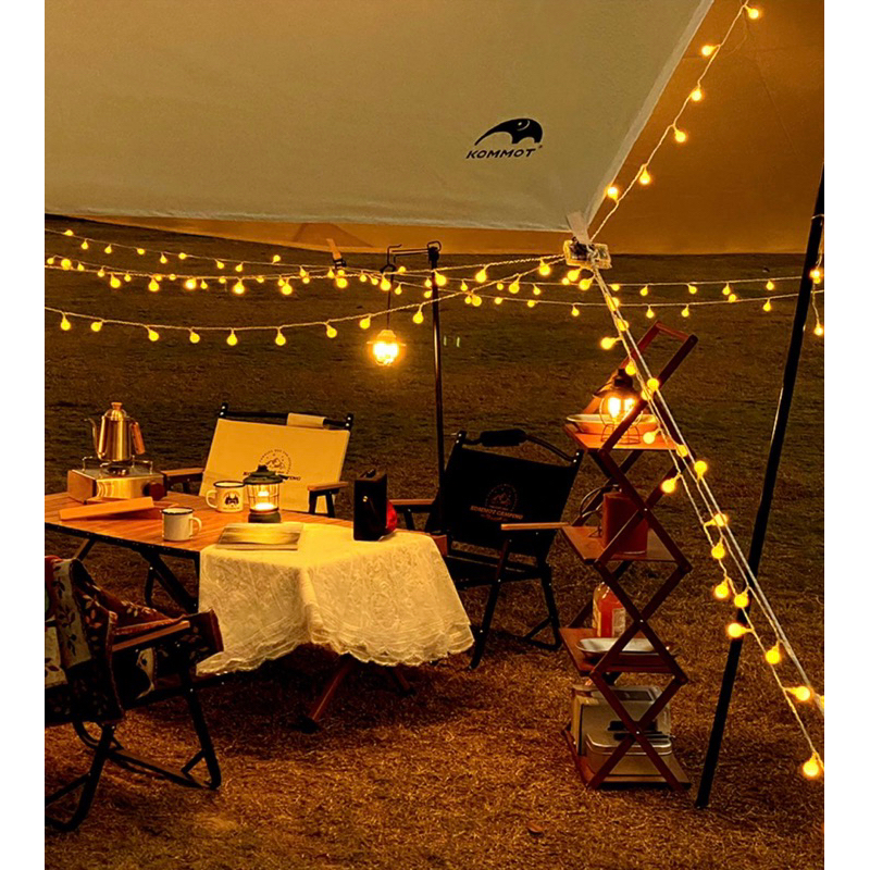 露營燈 氣氛燈暖白色 天幕 帳篷 USB款 10米長 80顆燈 帶遙控器 臥室ins風