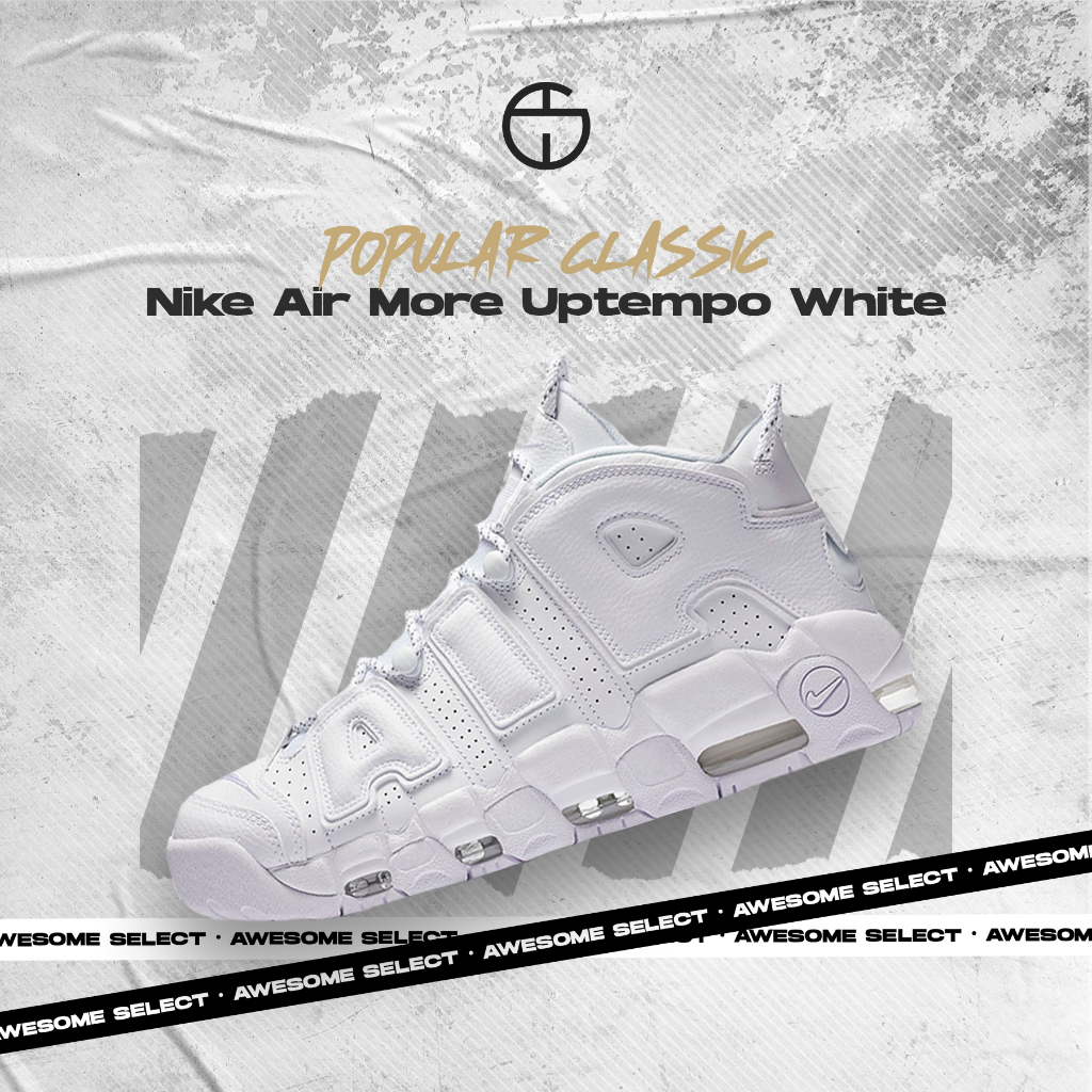 奧升嚴選 • Nike Air More Uptempo White 全白 大AIR 白色 3M 921948-100