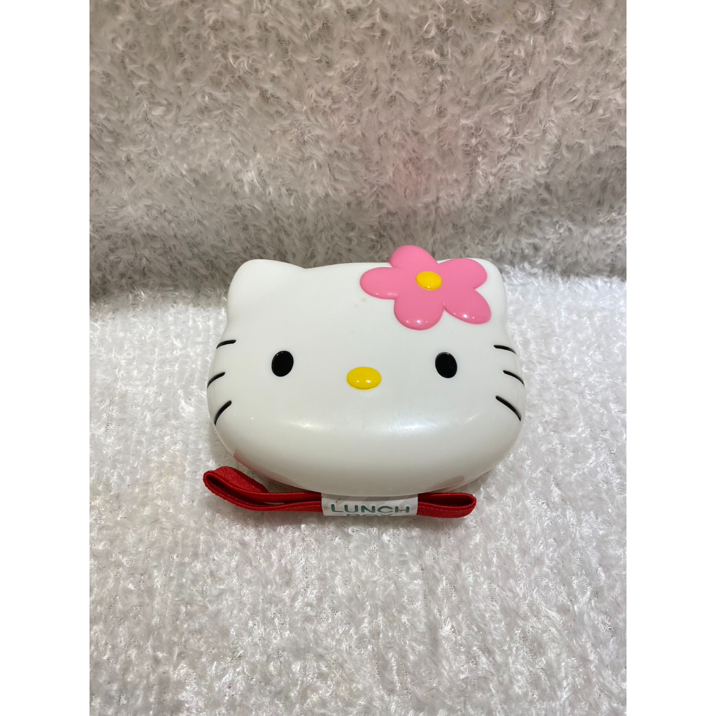 Sanrio 三麗鷗 Hello kitty 塑膠 耐熱 便當盒 分裝 保鮮盒 造型便當盒