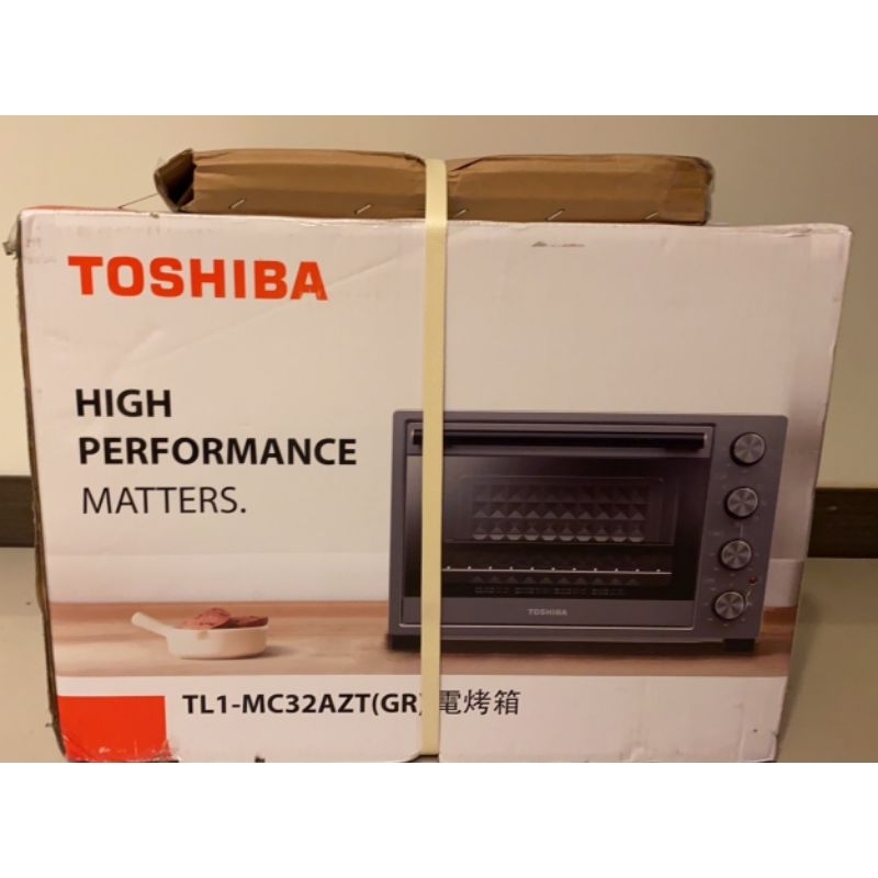 買到賺到 💢全新未拆💢 二手價 Toshiba 32L雙溫控旋風電烤箱TL1-MC32AZT (GR) 附贈烤盤