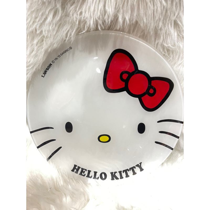 日本進口Hello Kitty直徑25玻璃大圓盤在Sony馬力超強裝電池的電風扇