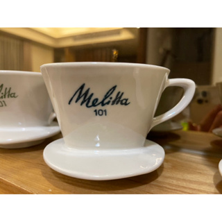 【Melitta 濾杯】古董 Melitta 101 4孔 德國製 梯形 濾杯 藍色