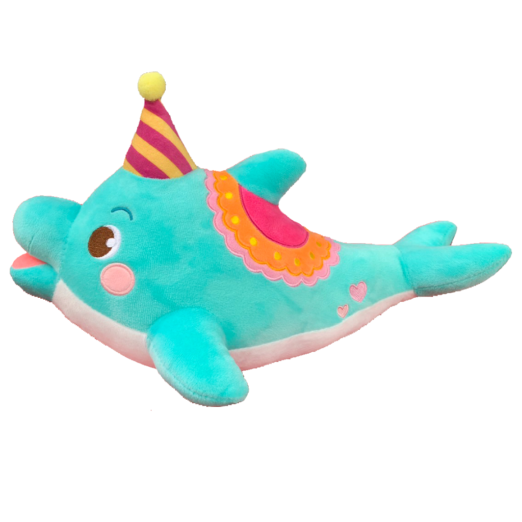Farglory Ocean Park遠雄海洋公園 【獨家設計】遊行海豚玩偶 30公分 海豚 絨毛玩偶 填充玩具