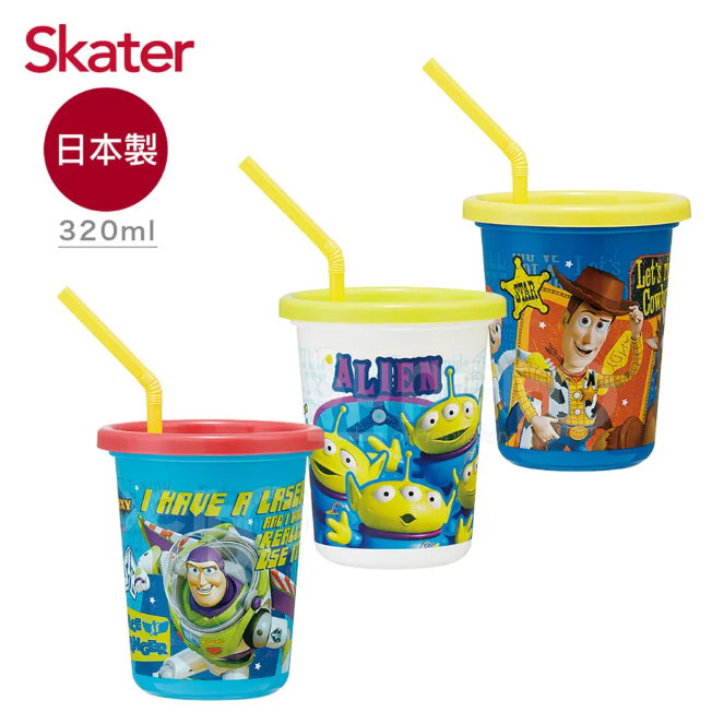 日本SKATER日本製3入水杯(320ml)-玩具總動員 水杯✪準媽媽婦嬰用品✪
