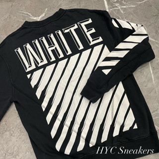 [HYC] OFF - WHITE OW 斑馬線 長袖 衛衣服 黑白 上衣 SIZE : XXS