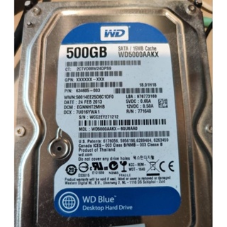 WD 500g 藍標硬碟 或 SEAGATE 500g 品牌隨機出貨