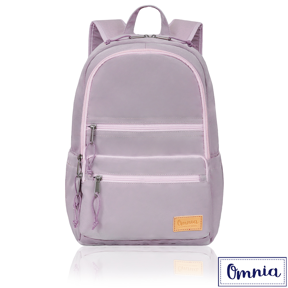 【OMNIA】機能款減壓防震14吋筆電後背包-藕紫