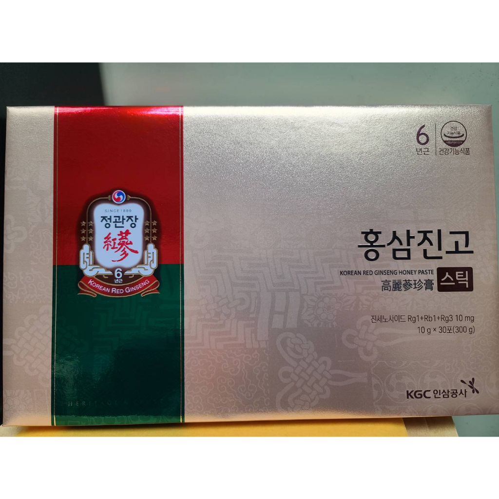 韓國正官庄紅蔘濃縮液高麗蔘珍膏10gX30包