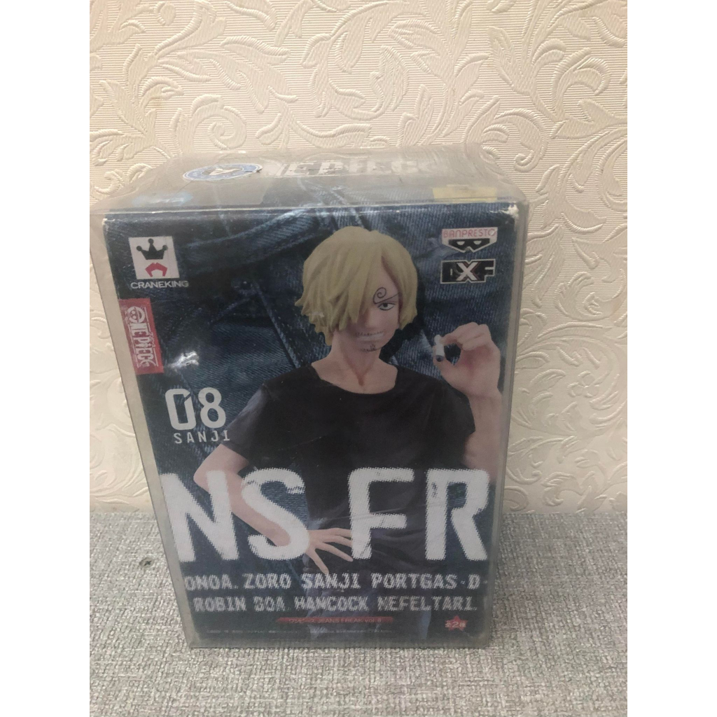 日本正版 香吉士 NSFR 牛仔褲 海賊王 航海王 金正 公仔 景品