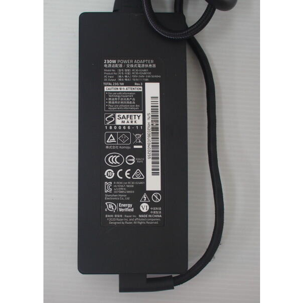 [崴勝3C] 二手公司貨Razer 雷蛇 230W Power Adapter 筆電變壓器 rc30-0248 充電器